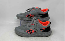 Load image into Gallery viewer, Reebok Kids Gray Orange Black Round Toe Lace-Up Sneakers Shoes Size 4K

