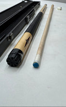 Load image into Gallery viewer, Mizerak Black Beige Indoor Sporting Pool Cue Billiard Stick Two Piece With Case
