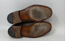 Load image into Gallery viewer, A.Testoni Mens Brown Leather Round Toe Slip-On Penny Loafer Shoes Size 6
