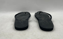 Load image into Gallery viewer, Michael Kors Womens Jinx Black Logo Print Slip-On Flat Flip-Flop Sandals Size 11
