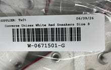 Load image into Gallery viewer, Converse Unisex Chuck Taylor All Star Ox ⁠M7652 White Red Sneakers Shoes M 6 W 8
