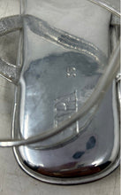 Load image into Gallery viewer, Zara Girls Silver-Tone Bow Open Toe Ankle Strap Sandals Size EUR 35
