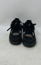Load image into Gallery viewer, Nike Kids Jordan 4 Retro FV4537-001 Black White Sneaker Shoes Size 11C
