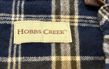 Load image into Gallery viewer, Hobbs Creek Mens Blue Beige Plaid Cotton Long Sleeve Button-Up Shirt Size 2XL
