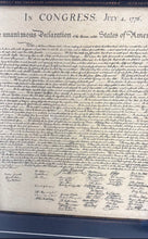 Load image into Gallery viewer, In Congress July 4-1776 Unanimous Declaration Of The 13 Units States Of America
