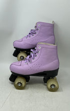 Load image into Gallery viewer, Unbranded Unisex Purple Faux Leather Lace-Up Roller Skates Size EUR 38
