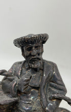 Load image into Gallery viewer, Man With Baskets Silver Plated Decor Freestanding Collectible Statue Figurine
