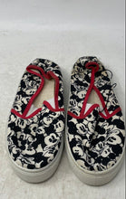 Load image into Gallery viewer, Disney Womens Black White Red Slip-On Low Top Sneaker Shoes Size 10
