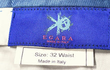 Load image into Gallery viewer, Egara Mens Blue Wool Flat Front Pockets Straight Leg Dress Pants Size 32 Waist
