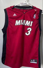 Load image into Gallery viewer, Adidas Mens Red Miami Heat Dwyane Wade #3 Alternate Basketball Jersey Size Large
