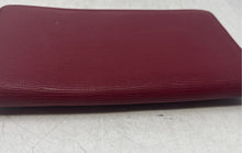 Load image into Gallery viewer, Badgley Mischka Womens Red Faux Leather Card Holder Small Zip-Around Wallet
