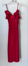 Load image into Gallery viewer, A New Day Womens Red Ruffle Sleeveless Midi Slip Dress Size XS
