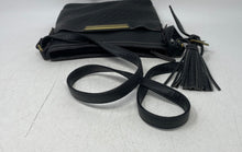 Load image into Gallery viewer, Tignanello Womens Black Leather Adjustable Strap Inner Pockets Crossbody Bag
