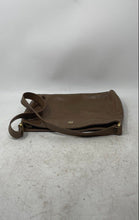 Load image into Gallery viewer, Pappagallo Womens Brown Leather Logo Inner Pocket Zip Top Shoulder Handbag
