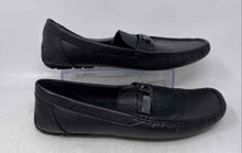 Load image into Gallery viewer, Guess Mens Aarav Black Leather Moc Toe Slip-On Loafer Shoes Size 12
