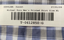 Load image into Gallery viewer, Michael Kors Mens Multicolor Check Print Dress Shirt Size XL 17 1/2 32/33
