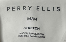 Load image into Gallery viewer, Perry Ellis Mens White Long Sleeve Collared Stretch Button-Up Shirt Sz M W/ Tag
