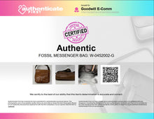 Load image into Gallery viewer, Authentic Fossil Womens Brown Adjustable Strap Messenger Bag Stained
