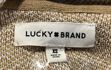 Load image into Gallery viewer, Lucky Brand Womens Light Brown Knitted Open Front Cardigan Sweater Size XS
