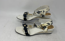 Load image into Gallery viewer, Loretta Pettinari Womens White Leather Buckle Open Toe Strappy Sandals Size 8
