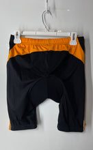 Load image into Gallery viewer, Movement Session Mens Black Orange Colorblock Stretch Athletic Shorts Size 38
