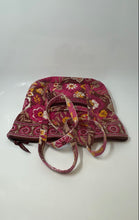 Load image into Gallery viewer, Vera Bradley Womens Multicolor Floral Zipper Double Handle Tote Bag
