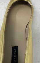 Load image into Gallery viewer, Array Womens Cora 1380510 Gold Leather Slip-On Block Pump Heels Size 7.5M
