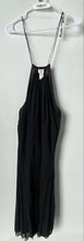 Load image into Gallery viewer, Liz Claiborne Womens Black Sleeveless Halter Neck A-Line Dress Size 10
