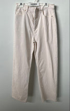 Load image into Gallery viewer, Ann Taylor Womens White Corduroy Light Wash The Easy Straight Leg Jeans Size 2
