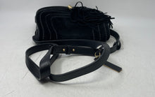 Load image into Gallery viewer, Vince Camuto Womens Izzi Black Suede And Leather Tassel Crossbody Purse
