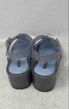 Load image into Gallery viewer, Melissa Womens Possession Blue Clear Glitter Block Heel Fisherman Sandals Size 8
