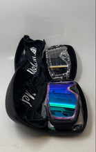 Load image into Gallery viewer, Melon Snow Goggles Purple Marbled Frame Contrasted W/ Blue Mirrored Lens 2 Pcs
