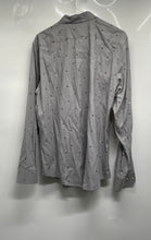 Load image into Gallery viewer, Banana Republic Mens Gray Cotton Long Sleeve Slim-Fit Button-Up Shirt Size L
