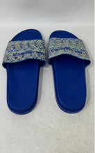 Load image into Gallery viewer, Karl Lagerfeld Womens Hazlet Blue Open Toe Slip-On Slide Sandals Size 9M
