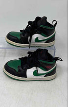 Load image into Gallery viewer, Nike Boys Air Jordan 1 Mid 640735-067 Black Green Lace-Up Sneaker Shoes Size 8C
