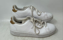 Load image into Gallery viewer, Adidas Womens Advantage GW4845 White Leather Lace-Up Sneakers Shoes Size 8
