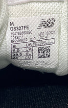 Load image into Gallery viewer, New Balance Boys 327 GS327FE Gray Black Low Top Lace-Up Sneaker Shoes Size 6M
