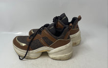 Load image into Gallery viewer, Michael Kors Womens Multicolor Signature Print Lace-Up Sneaker Shoes Size 8M
