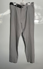 Load image into Gallery viewer, Mauvais Mens Gray Striped Print Flat Front Slash Pocket Dress Pants Size 30
