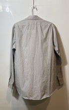 Load image into Gallery viewer, Calvin Klein Mens Gray Plaid Collared Non-Iron Slim Fit Dress Shirt Sz 16 34-35
