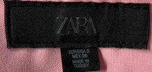 Load image into Gallery viewer, Zara Womens Pink Sleeveless Halter Neck Side Zip Midi A-Line Dress Size Small
