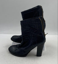 Load image into Gallery viewer, Authentic Chloe Womens Black Zipper Block Ankle Boots Size EUR 36 WORN
