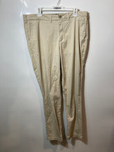 Load image into Gallery viewer, Express Mens Beige Slim-Fit Flat Front Straight Leg Chino Pants Size 36x32
