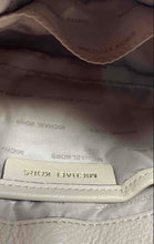 Load image into Gallery viewer, Michael Kors Womens White Brown And Pink Leather Half Dome Crossbody Bag
