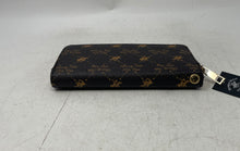 Load image into Gallery viewer, Beverly Hills Polo Club Womens Beige Brown Monogram Zip-Around Wallet With Tags
