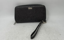 Load image into Gallery viewer, Jewell By Thirty-One Womens Gray Credit Card Slots Zip-Around Wallet
