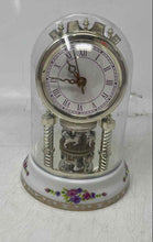 Load image into Gallery viewer, Model CQC1999 Ceramic Analog Carousel Desk Clock Collectible Not Tested
