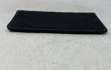 Load image into Gallery viewer, Coach Womens Black Signature Print Flap Mini Checkbook Cover Wallet
