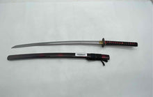 Load image into Gallery viewer, Japanese Collectible Display Katana Sword With Black And Red Matching Scabbard
