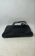 Load image into Gallery viewer, Lou Taylor Womens Black Leather Double Handle Shoulder Handbag With Coin Wallet
